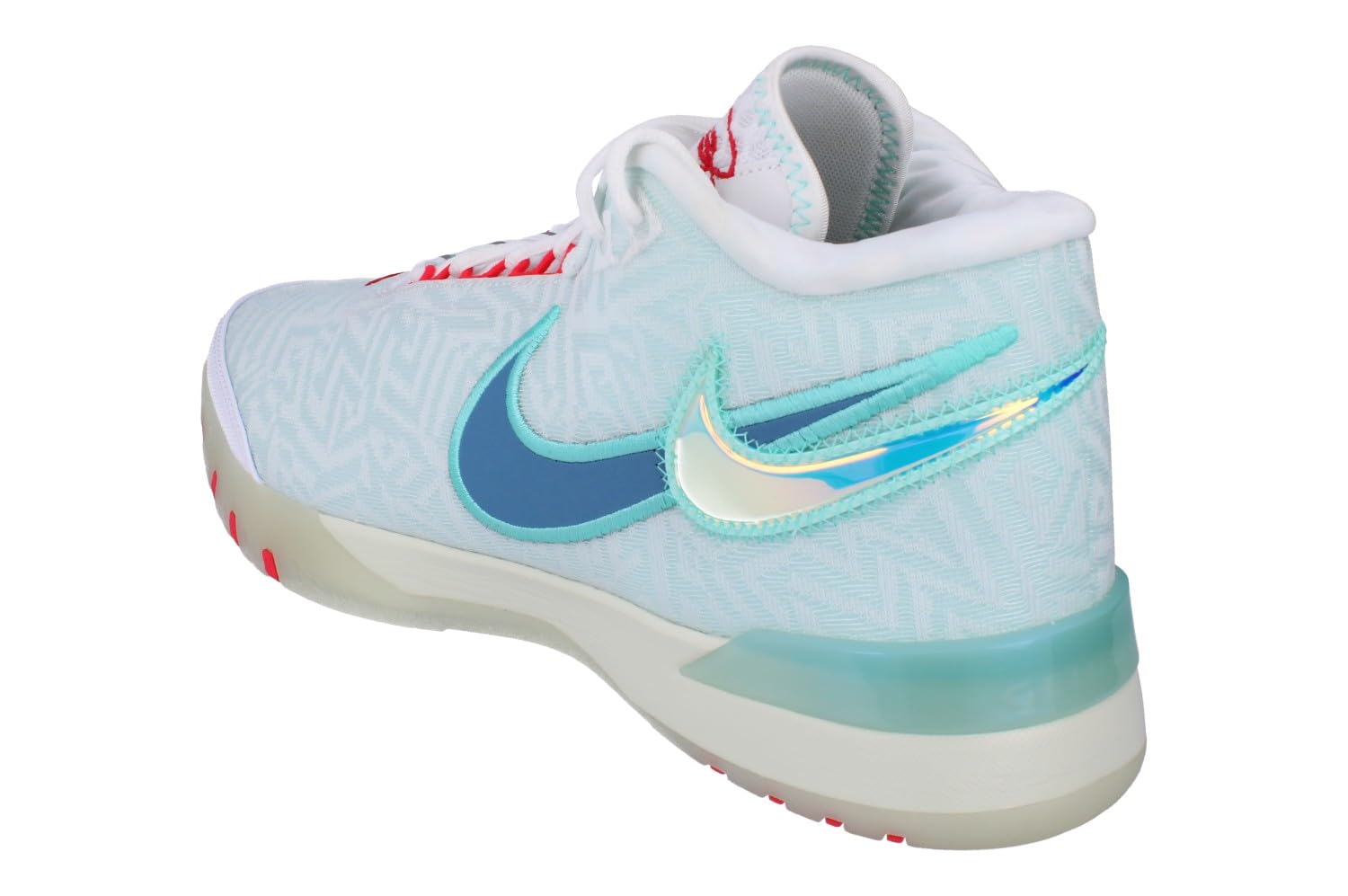 Lebron NXXT Genisus - Scarpe da basket (bianco/verde aurora/rosso sirena/tempesta egeana)