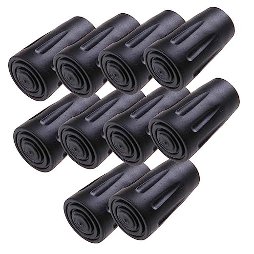 Toddmomy 10 Piezas De Puntas De Bastón De Senderismo Muletas Antideslizantes Almohadillas para Los Pies Piezas De Repuesto para Bastones De Trekking Puntas De Repuesto para Bastones De