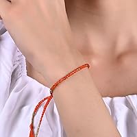 Vista 41 de Natural Lightweight Beaded Braided Bracelets Handmade Gemstone Jewelry Pull String Adjustable Bracelets For Women