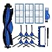 XIAOXIN Home Appliance Filter Kit Hauptbürste Seitenbürstenfilter Fit für Kyvol E30 / E31 / E20 Reinigung der Roboterreinigung Ersatzteile Kleine Hausgeräte-Teile (Color : Blue)