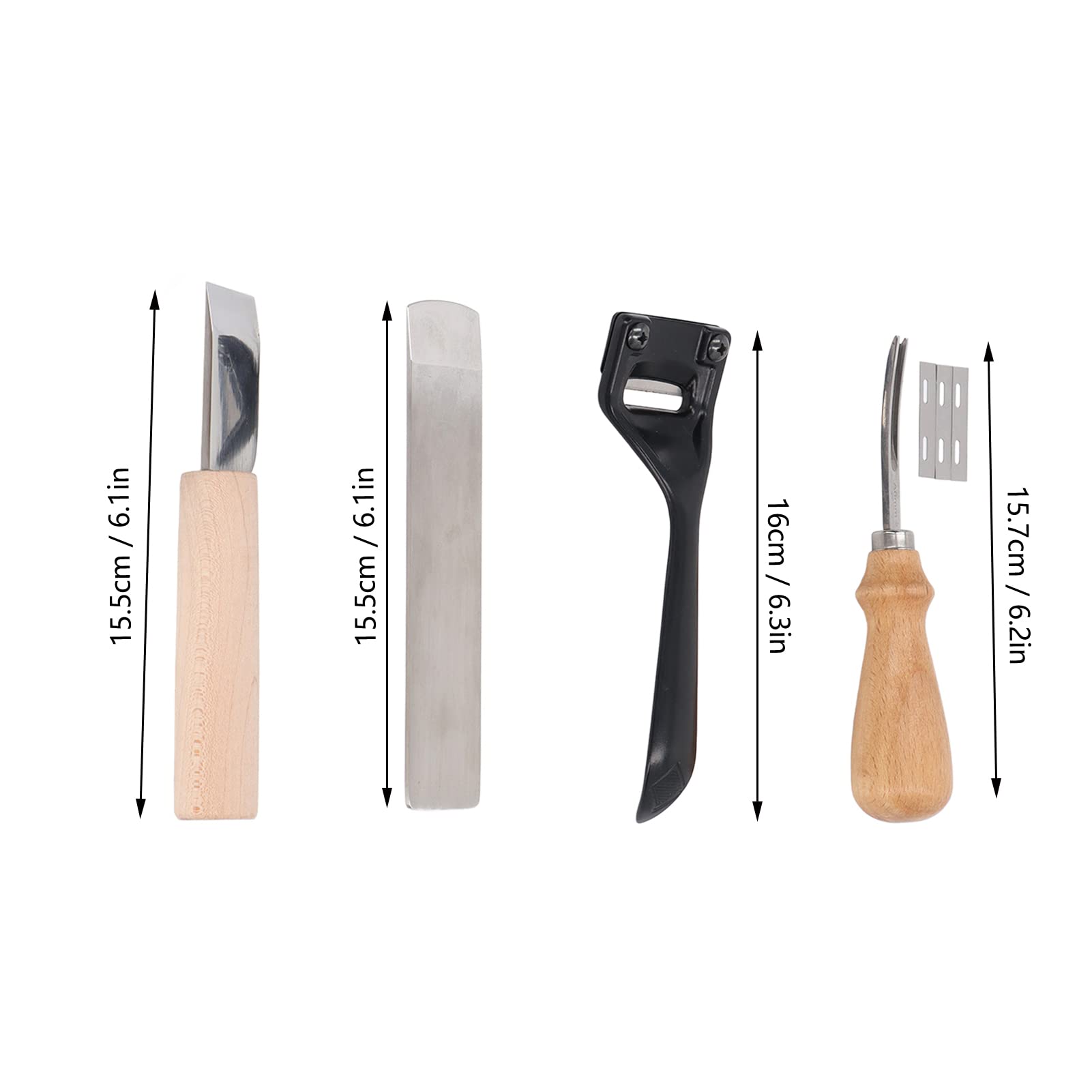 GOTOTOP Skiver En Cuir Couteau à Amincir Pour Coupe En Cuir à Prise Confortable En Cuir Avec 10