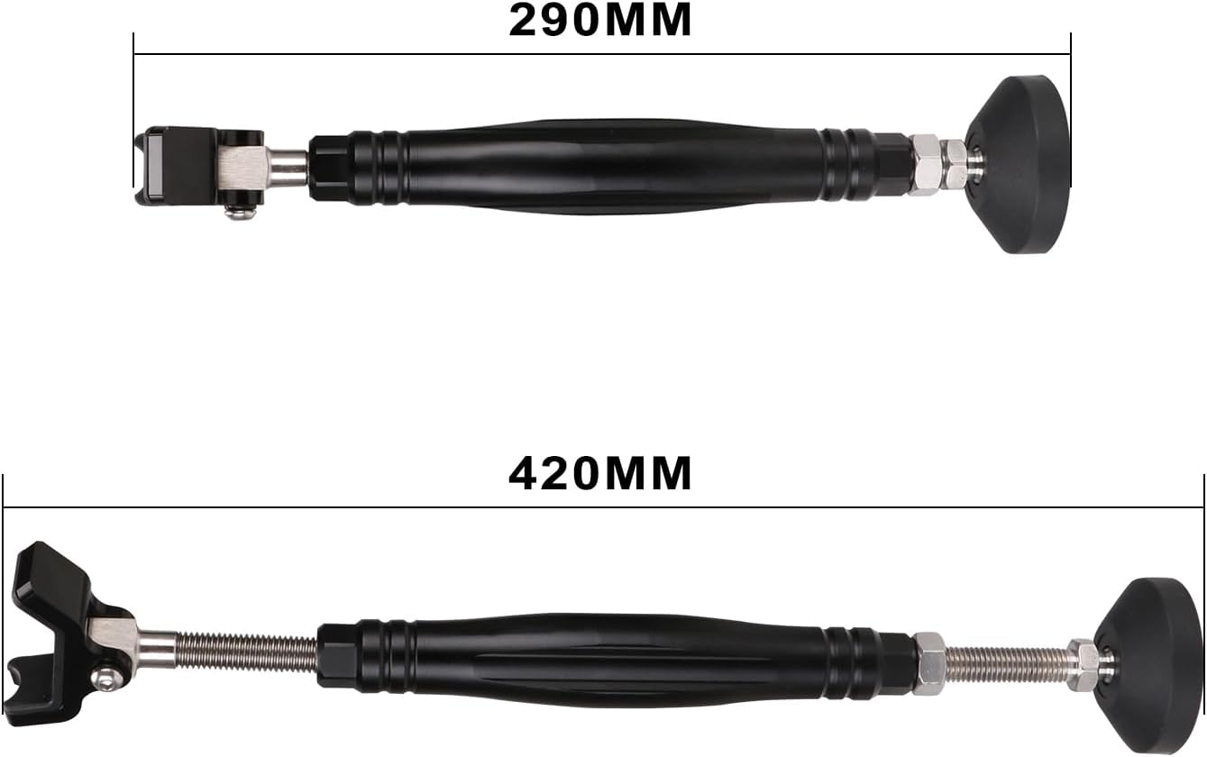 Motorcycle Wheel Lift Stand Front and Rear Easy Portable Jack Stand Chain Cleaning Maintenance Tool Adjustable for Most Motorcycles, with Brake Buckle