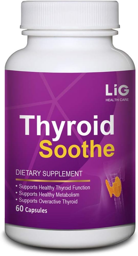 LIG Thyroid Soothe Natural Herbal Supplement for Overactive Thyroid