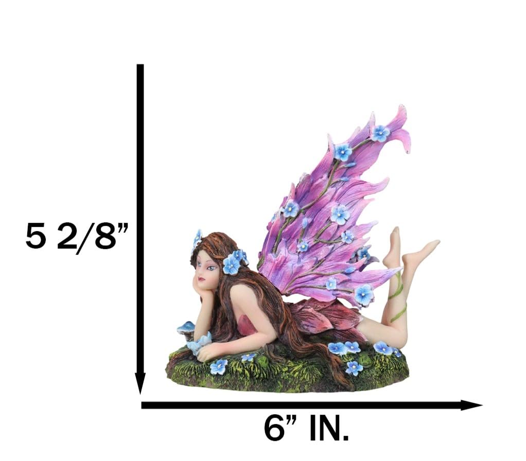 Amazon.co.jp: Ebros Enchanted Meadows 美しい青い牡丹の妖精 日光浴