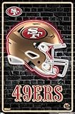 NFL San Francisco 49ers - Neon Helmet 23 Wall Poster, 34L' x 22.4W', Unframed Version