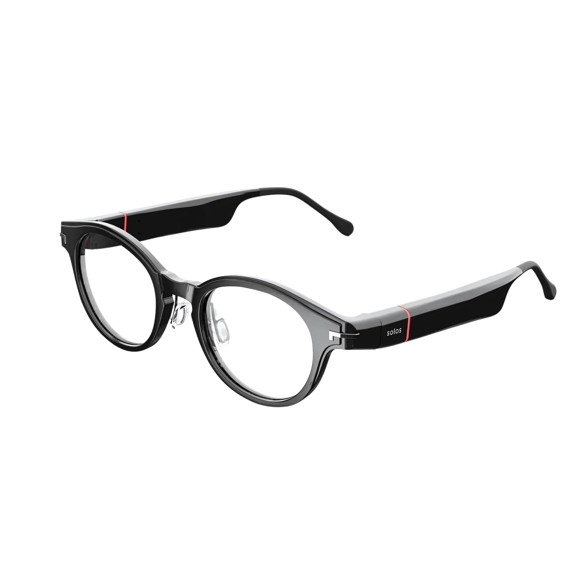 SOLOS Smart Glasses AirGo™ 3 Argon 8 | Shiny Black | Powered by ChatGPT | Stereo Speakers | Blue Light Blocking | Bluetooth | USB C Charging | Compatible with iOS and Android