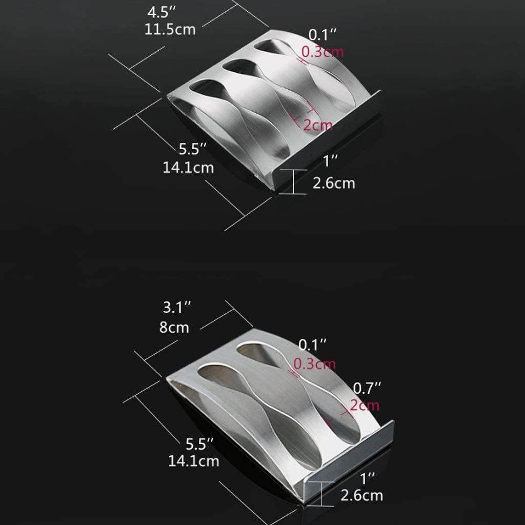 Multifuncional Soporte de cepillo de dientes con gancho 3/2, caja organizadora de cepillos de dientes autoadhesiva de montaje en pared de acero inoxidable 304, accesorios de baño Ahorro de espacio