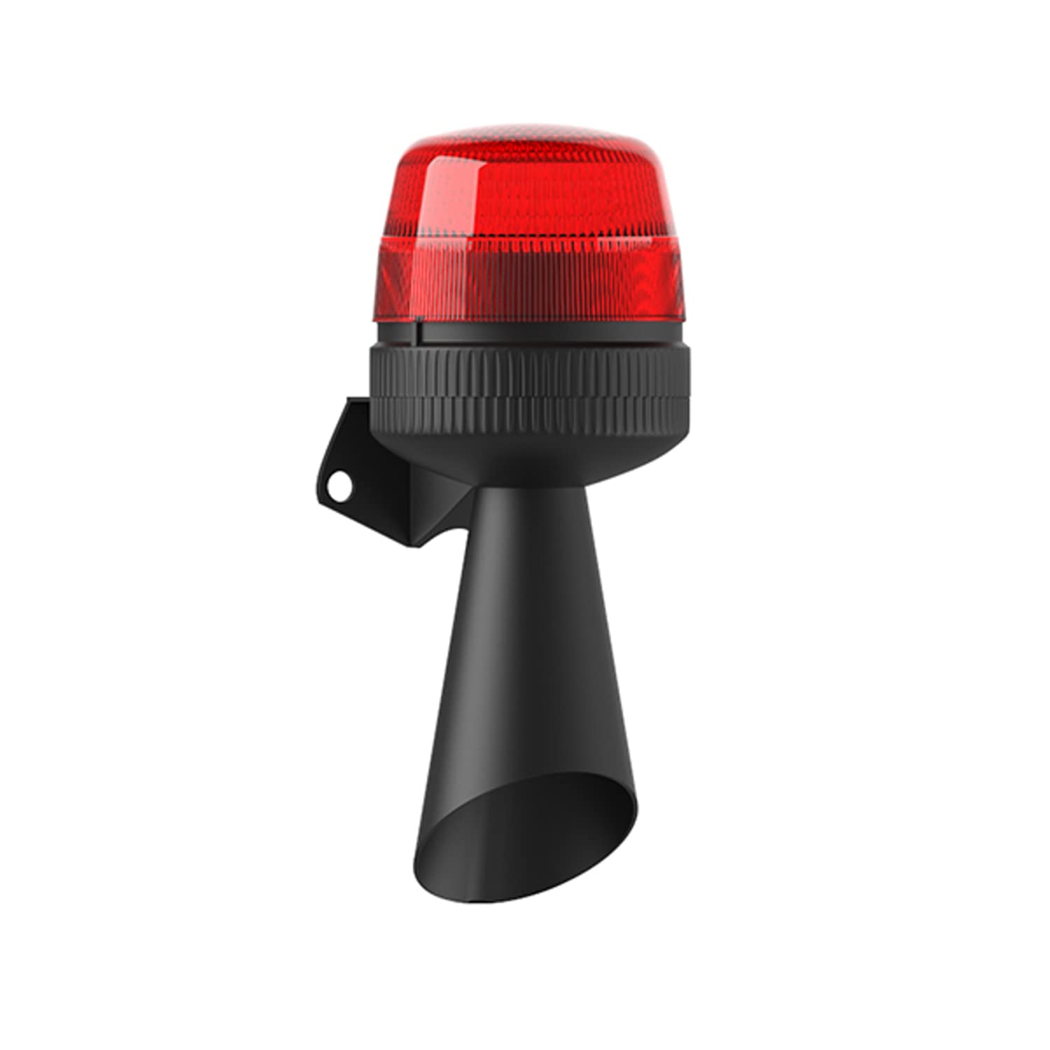 Mesan Brand SMD LED Warning Light Built with 10 Changeable Tone Electronic Siren Multifunction Steady Blinking Flasher Working Mode Alarm Siren Sournder Light Beacon (Red, 12-24VAC/DC)