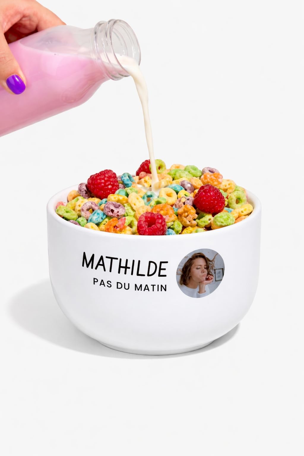 Grand bol personnalisé en céramique durable de 600 ml de qualité