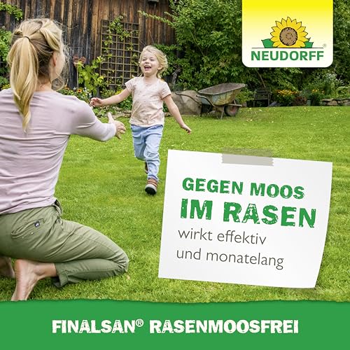 Foto von Neudorff Finalsan RasenMoosfrei – Rasenmoosvernichter mit Sofort- und monatelanger Dauerwirkung bekämpft effektiv und schonend Moos im Rasen, 1 Liter
