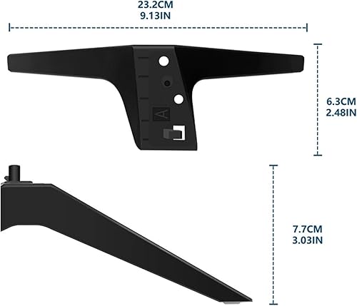 Miniatura 2 de Soporte para patas de TV LG, patas de soporte de TV para LG 49 50 55 pulgadas TV 50UM7300AUE 50UK6300BUB 50UK6500AUA sin tornillos y duradero