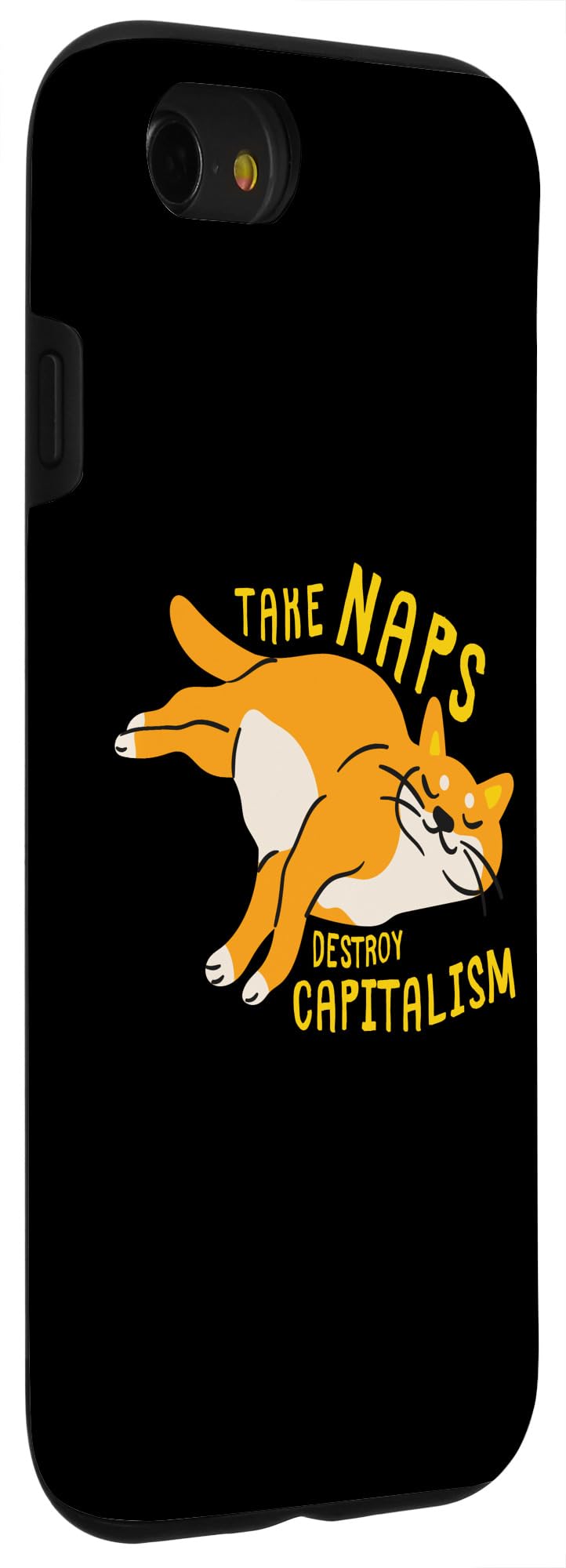 Take Naps, Destroy Capitalism - Funny Communist Cat Case for iPhone SE (2020) / 7 / 8 - Image 3