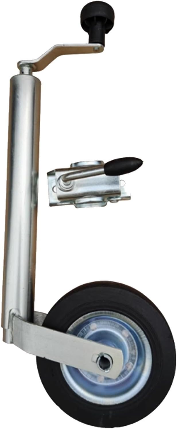 Boat Trailer Jack with Wheel - Lift Bolt-on Swivel Tang Jack, Heavy-Duty Bolt-On Swivel 150kg Automatic Support Wheel, with 20cm for Yachts, Boats, Trailers(