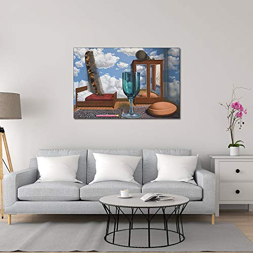 Affiche célèbre Magritte peinture surréalisme toile salon