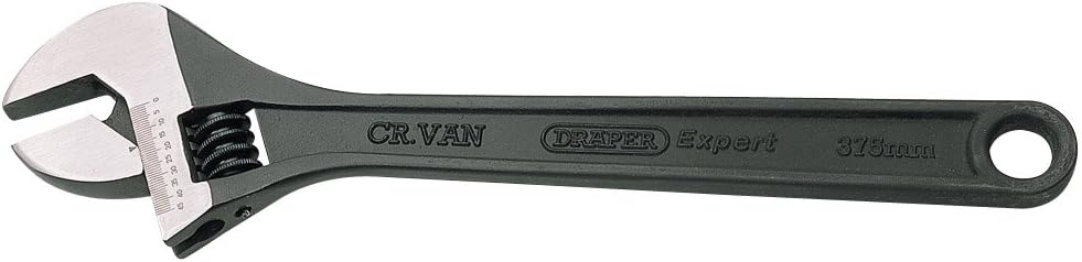 Draper 52682 Expert Crescent-Type Adjustable Wrench with Phosphate Finish 300 mm