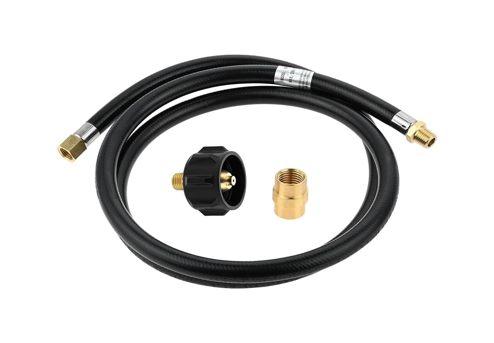 Kit de tuyau propane-laiton et caoutchouc 5 pieds 1/4 "NPT 350 PSI pour grils à gaz friteuses dinde foyer Mr Heater équipement camping-car