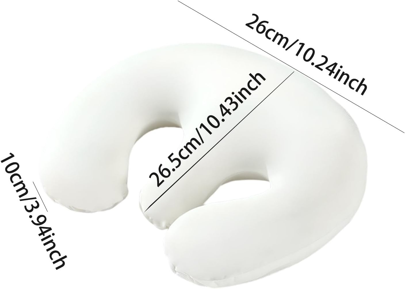 Generic Breast Pillow, Table, Pillow, Body Relaxer, Comfortable, Cushion, Hollow Pillow, White