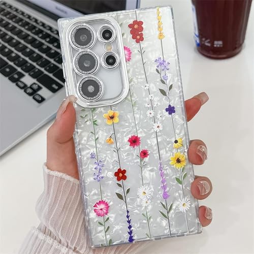 Coque Samsung A56 5G motif floral rigide polycarbonate SH6 protection dos