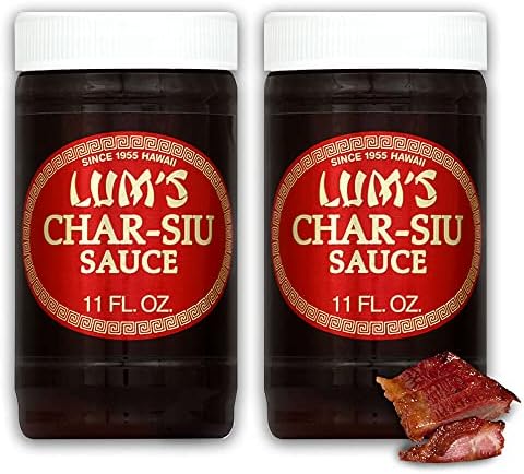 Lum's Hawaiian Char-Siu BBQ Sauce Pack of Two Jars (11 oz. Each)