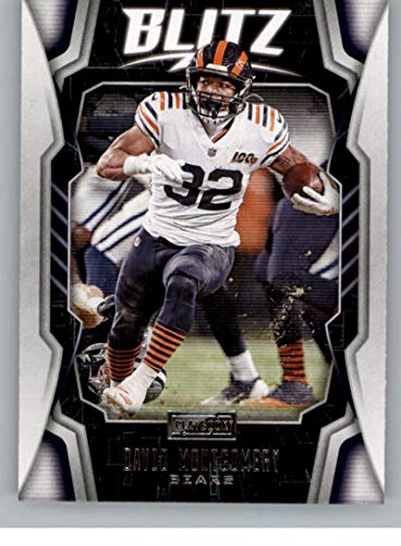 2020 Panini Playbook BLITZ #4 David Montgomery Chicago Bears Official NFL Football Trading Card in Raw (NM Near Mint or Better) Condition