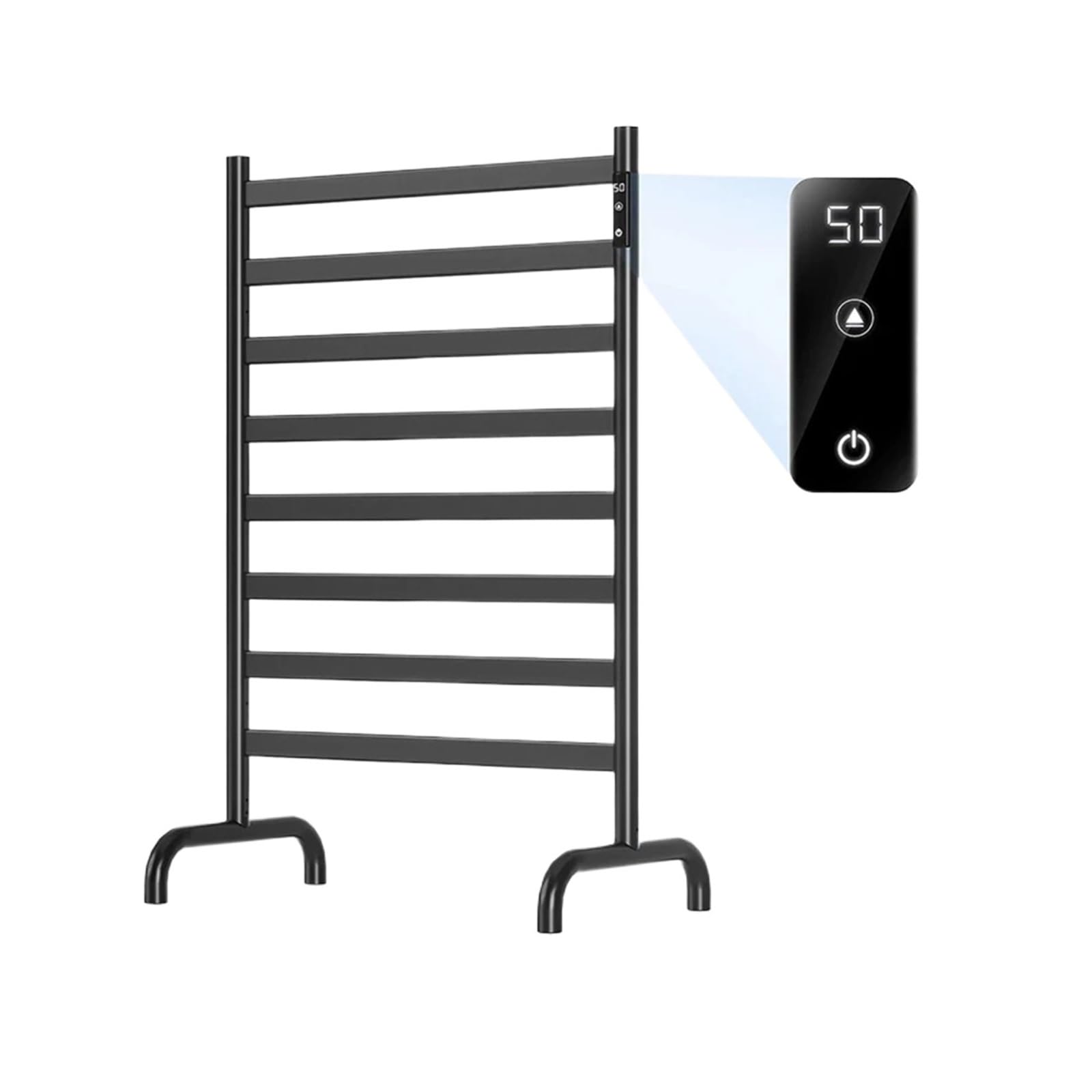 Porte-serviettes chauffant avec minuterie programmable pour un séchage rapide 220V