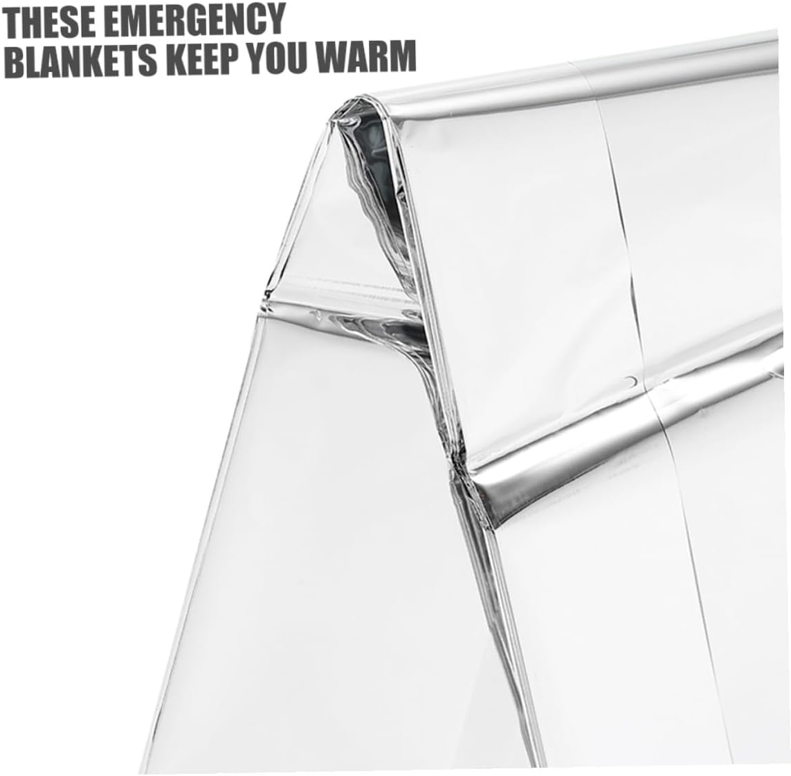 CHILDWEET 4pcs Emergency Thermal Blanket Set Lightweight Reflective Insulation Rescue Blankets for Camping Outdoor First Aid and Warmth