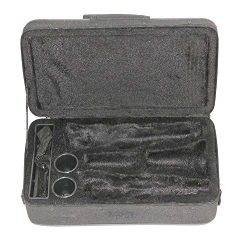 Klarinettenkoffer für B-Klarinette (Böhm- und Deutsches System) - 7 Einlassungen und Außentasche - Universal Gigbag Koffer für Klarinette