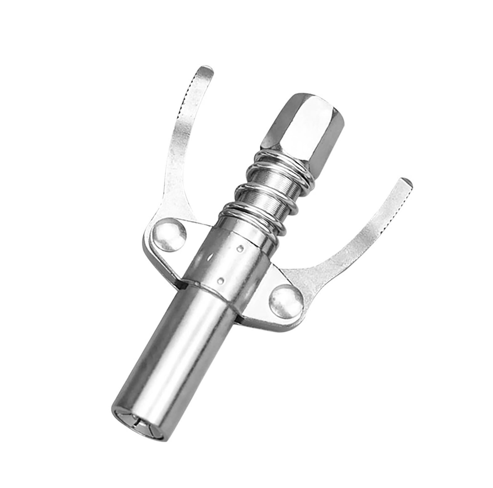 LYMFE Grease Gun,Heavy-Duty Handle Grease Gun Grease Gun Coupler 10000 PSI NPTI/8 High Pressure Grease Nozzle Oil Pump Accessories, Silver