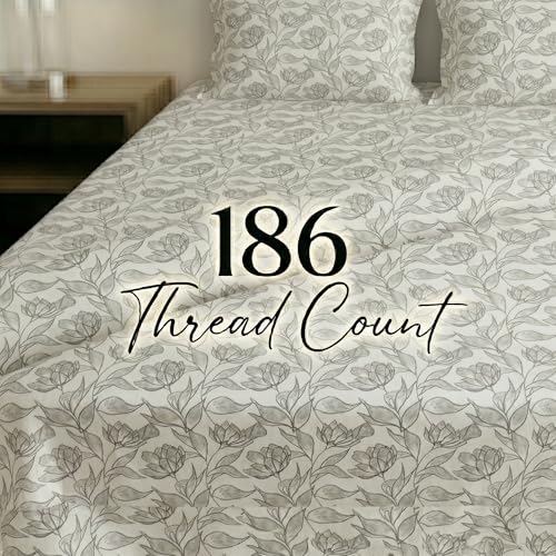 Image of Mafatlal 186 TC Metro Cotton King Size Bedsheet | 108 x 108 Inch| Soft, Breathable & Lightweight |Includes 2 Pillow Covers