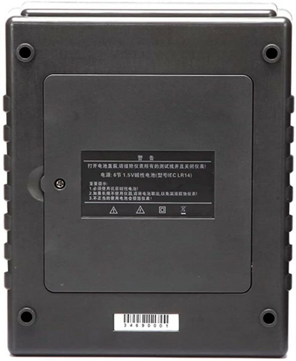 Insulation Resistance Tester Digital Resistance Meter with Large LCD Display White Screen and Backlight Bar Chart Indication 5000V 0.1Mohm to 400Gohm AC/DC 0V to 750V High Performance