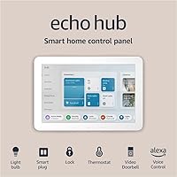 Amazon Echo Hub 8-Inch Alexa Smart Home Control Panel - Wall-Mount Hub for Lights, Cameras, Locks & More