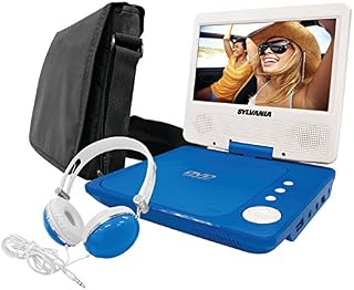 Sylvania SDVD7060-Combo-Blue 7-Inch Portable DVD Player Bundle with Matching Oversize Headphones and Deluxe