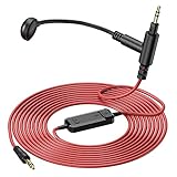 OneOdio 3.5 mm Cable with Boom Mic and Mute Volume Control for Gaming Headsets, Most Other 3.5mm Jack Headphones