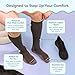 ZenToes Compression Socks for Women & Men, Gradual 15-20mmHg Compression Socks Men With Targeted Cushioning, Breathable Cotton Blend for All Day Comfort, Graphite, Large, Wide Width