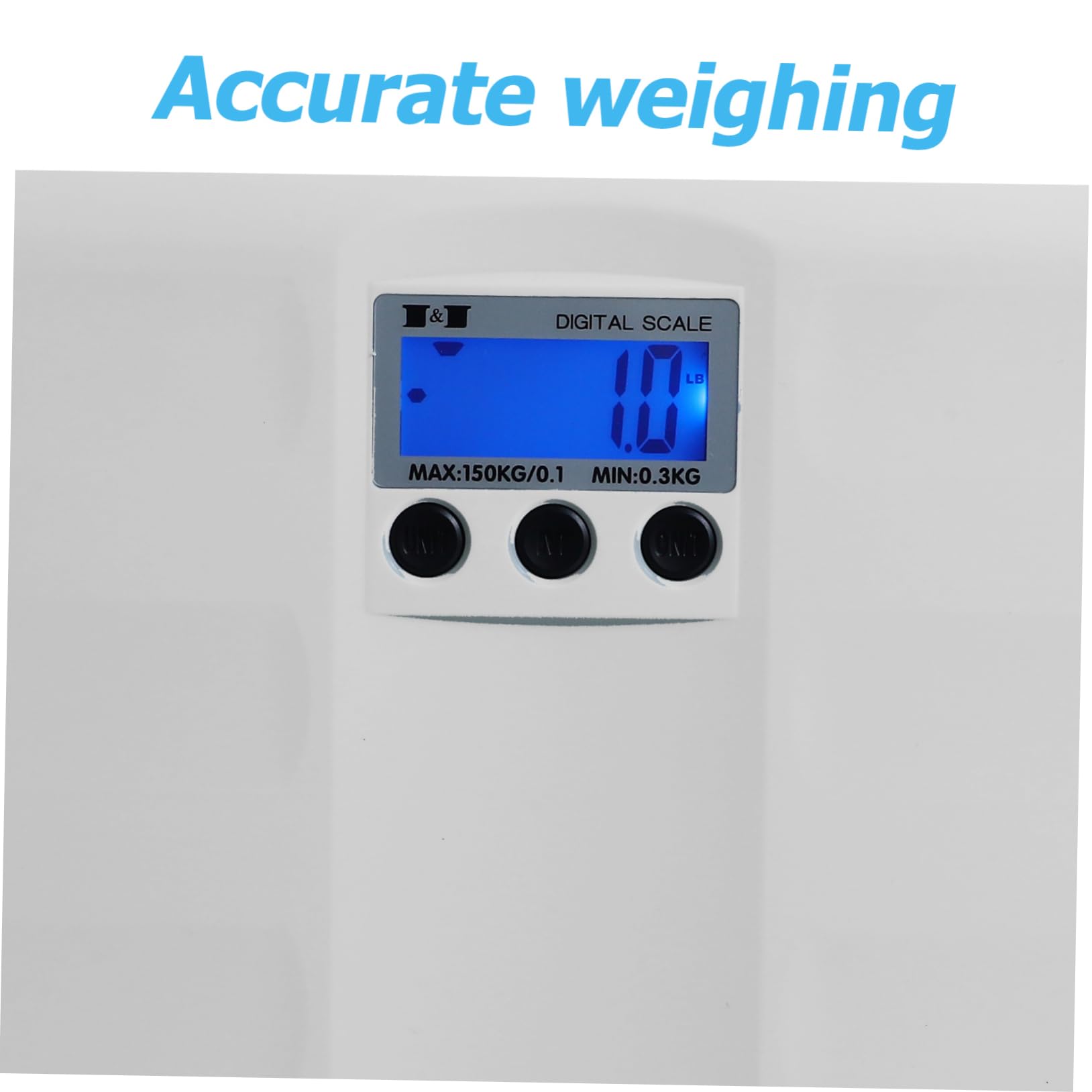 Toyvian Bilancia Elettronica Digitale per Bebé e Animali, Display Lcd Grande, Portata 150kg, senza Batterie, Uso Domestico