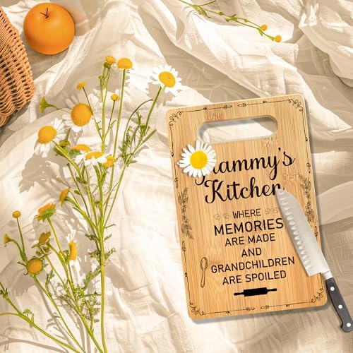 Tabla de Cortar de Bambú Rectangular con Mango ANIANG miniatura 5