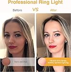 Clip sur la lumière du anneau, Kimwood Remboursé 60 LED Luminaire de sonnerie de Selfie pour téléphone, ordinateur portable, tablette (3 Modèles, 5 Niveau Luminosité)