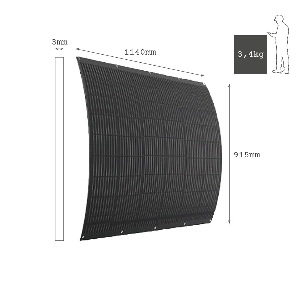 Kit autoconsumo para balcón con Paneles Flexibles y microinversor 800W