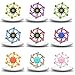Christmas Transformable Fidget Spinners,Funny Stress Relief Sensory Fidget Toys,Deformable Chain DIY Robot Fingertip Gyros Toys Party Favors Christmas Stocking Stuffers for Kids and Adults (9PC)