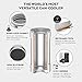 BrüMate Hopsulator Trio 3-in-1 Insulated Can Cooler for 12oz / 16oz Cans + 100% Leak Proof Tumbler with Lid | Insulated for Beer, Soda, and Energy Drinks (Glitter Merlot)