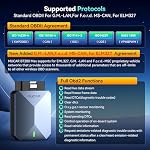 MUCAR AI-Assisted OBD2 Scanner Bluetooth Lifetime Update Sup ELM327, BT200 MAX OBD2 Diagnostic Tool All System Diagnostic Tool with 15 Resets for iOS & Android, CANFD Protocol, Autoauth for FCA SGW