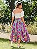 Zeagoo Womens Boho Maxi Skirt Tiered Patchwork Sum... #4