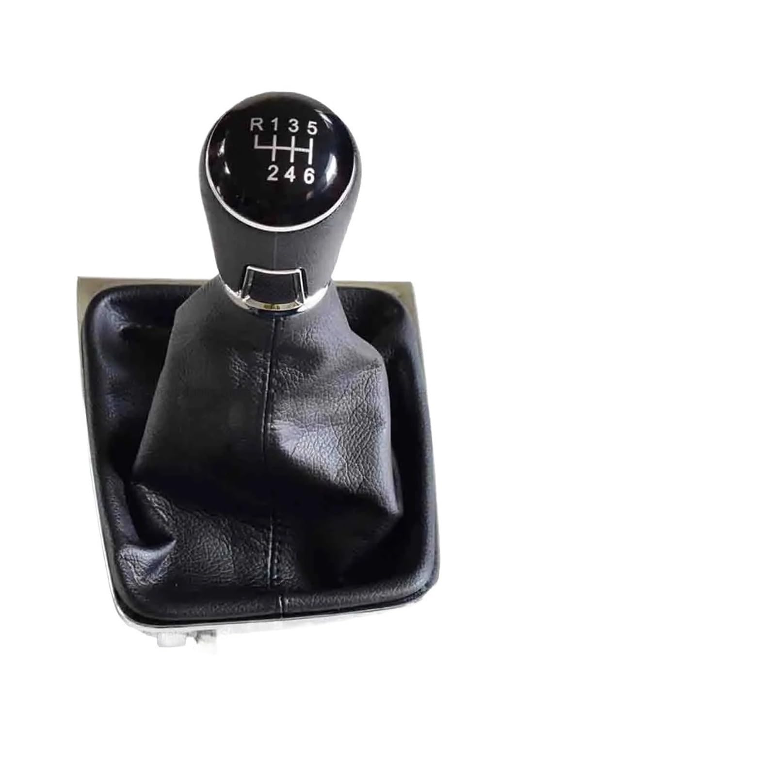 Neixlyi One Color Gear Stick Knobs Leather Shift Knob Assembly For Volkswagen For Vw For Golf 7 Mk7 (2013-2017) | Fits 5 & 6Speed Left-Hand Drive(6Speed)