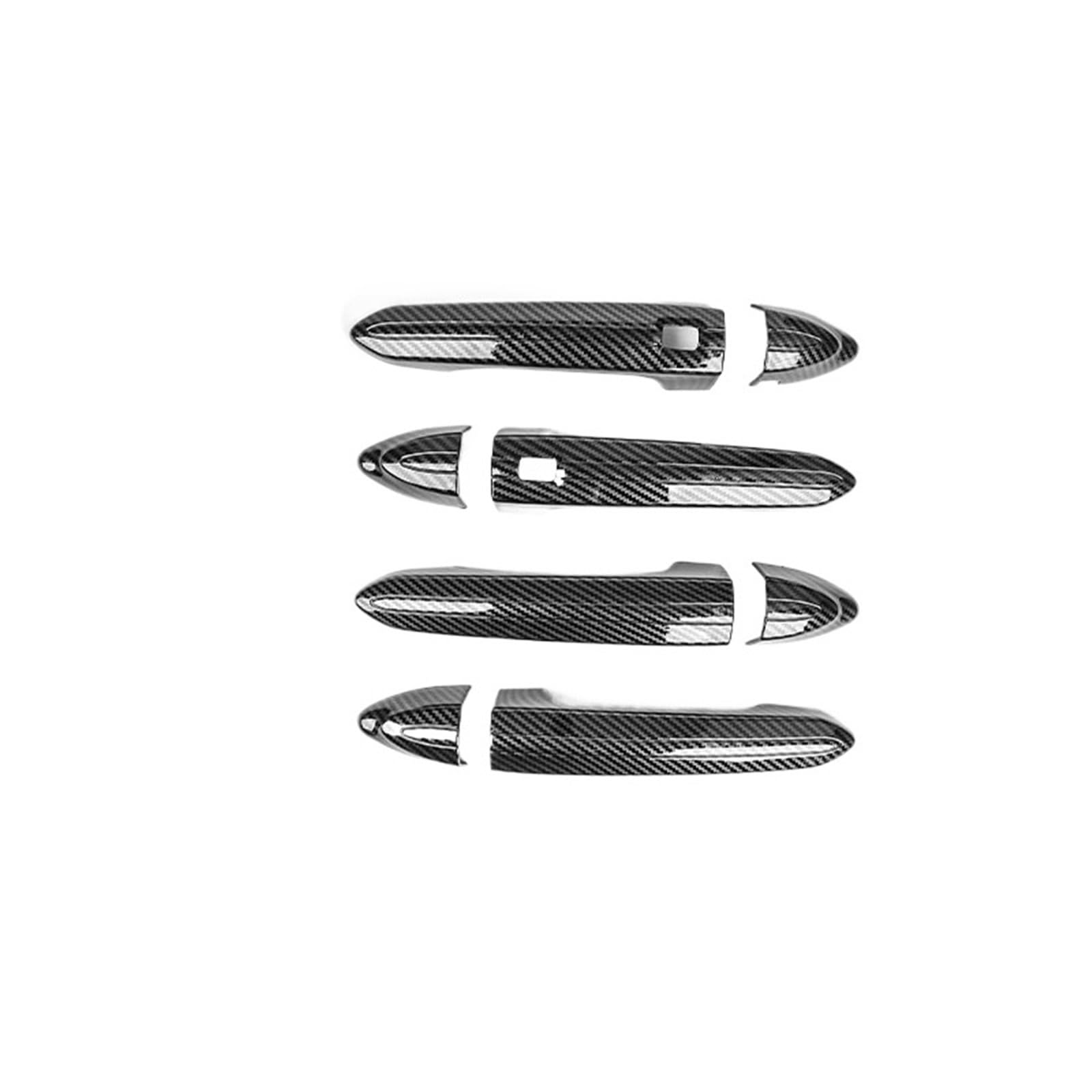 POVNZCVK car Door Handle Fit for Genesis G80 DH 2015-2020 LHD ABS Car External Door Handle Frame Bowl Cover Trim