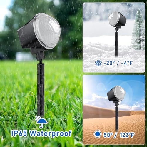 Image of Ocean Wave Projector Light Outdoor 15 Colors Water Ripple Effect Lamp | IP65 Outdoor Projector with Remote for Halloween Christmas Decor - Ideal for Yard, Wall, Ground, Parties & Holiday Displays