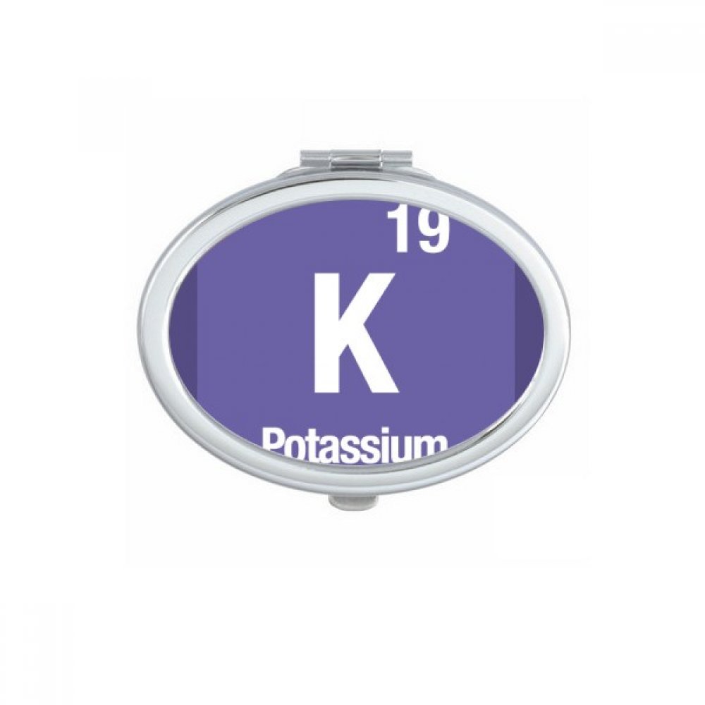Miroir ovale maquillage compact K Potassium portable et mignon