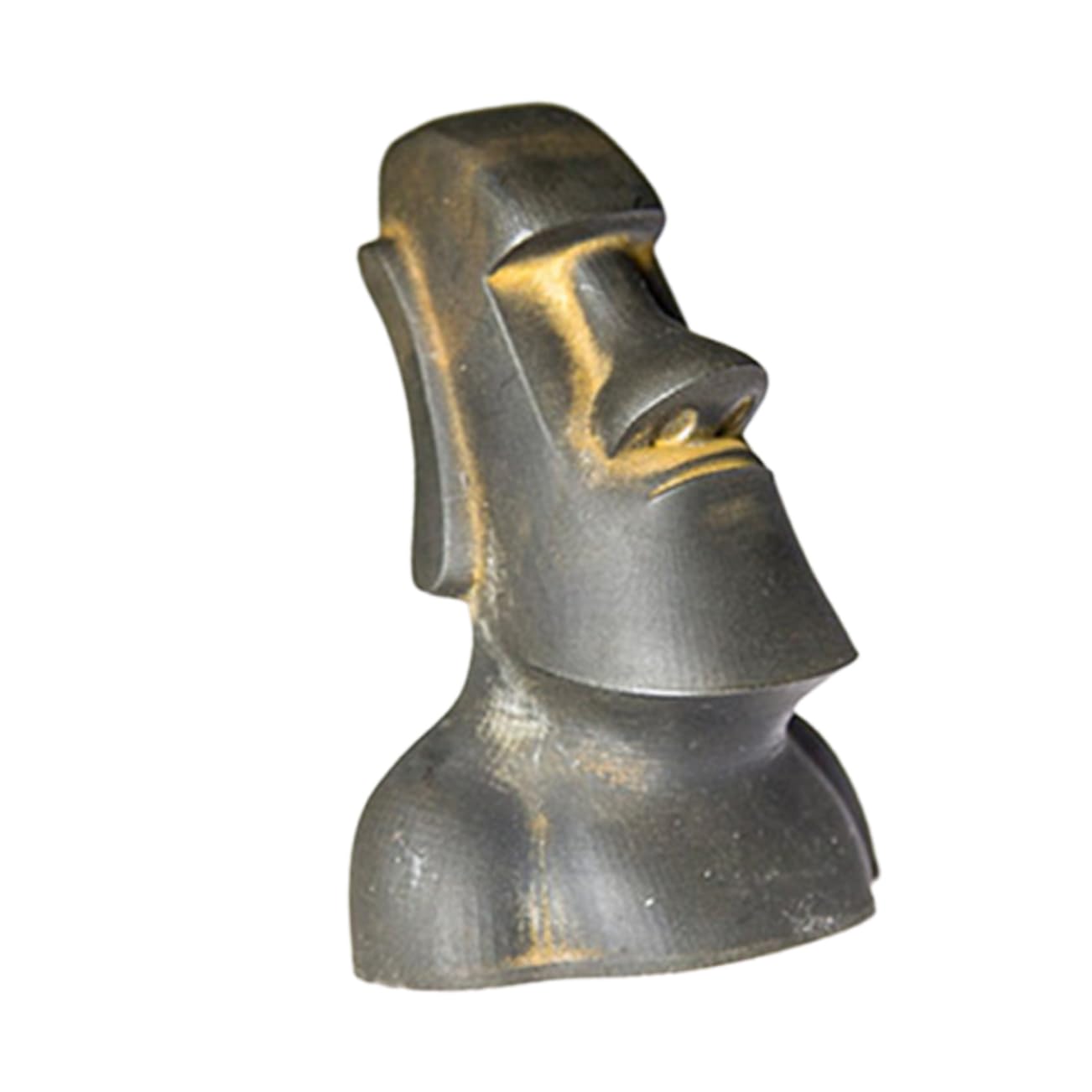 Alipis Miniatura Moai Resina Per Decorazione Da Giardino e Casa Statuetta Artigianale Isola Di Pasqua Stile Unico Per Interni Ed Esterni Decorazione Creativa Per Ufficio e Spazi Esterni