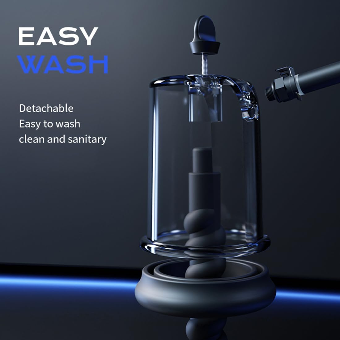 Anal Pump, Anal Expander, Anal Vacuum Training with Threaded Butt Plugs, Male Prostate Massage, Vagina Stimulator, Adult Sex Toys for Men or Women (Large)