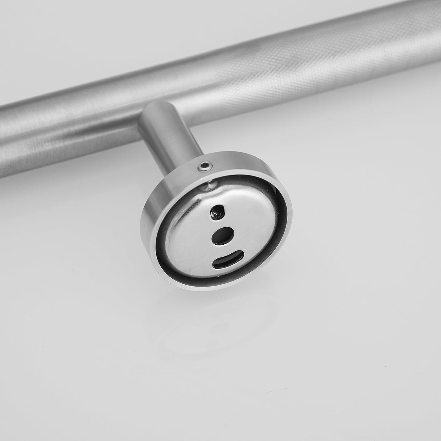 BWE Shower Foot Rest Brushed Nickel Wall Mount Shower Footrest for Shaving Legs Brass Bar Shower Step Foot Ledge Anti-Slip Shower Foot Ledge