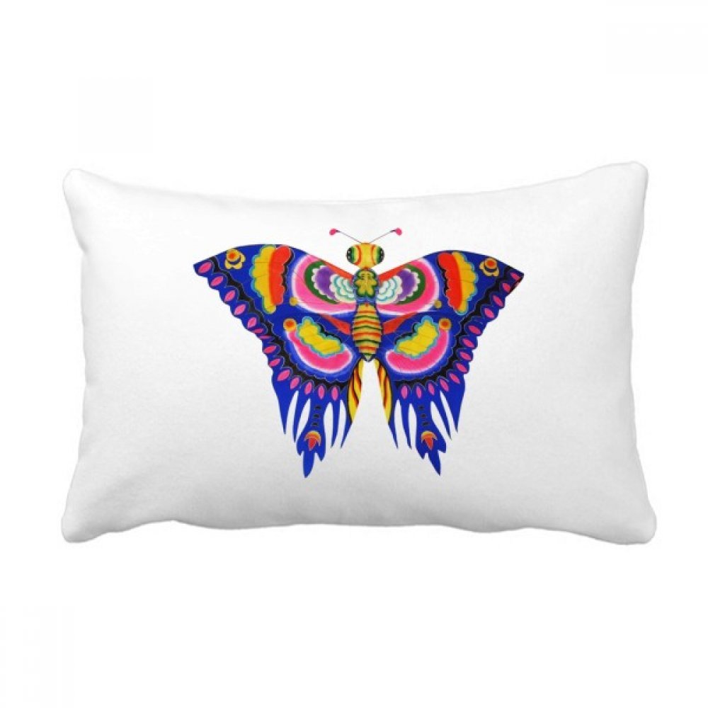 Coussin lombaire cerf-volant papillon chinois 40x60 cm multicolore